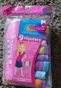Fruit of The loom Girls Hipster Underwear Size 10